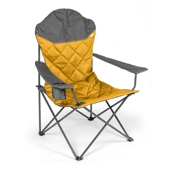 kampa xl high back folding camping chair sunset