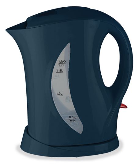 Quest 1.7ltr Low Wattage Mains Electric Kettle in Slate Grey