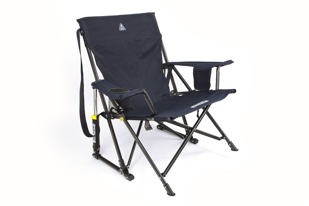 GCI Kickback Rocker Camping Chair Indigo Blue