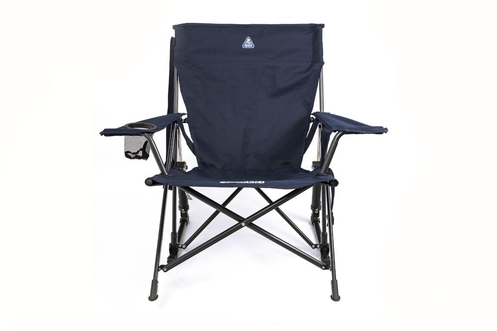 gci kickback rocker camping chair indigo blue