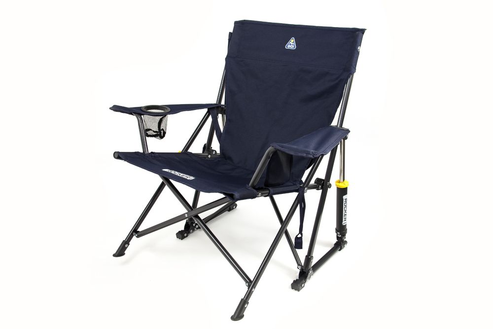 GCI Kickback Rocker Camping Chair Indigo Blue