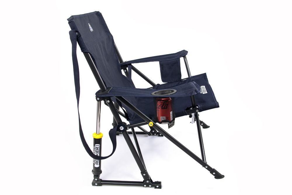 GCI Kickback Rocker Camping Chair Indigo Blue