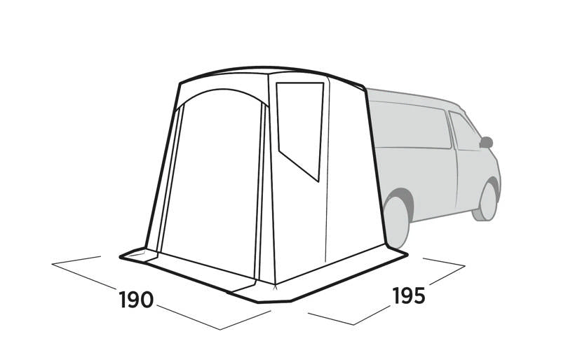 Easycamp Krossbu Campervan Tailgate Awning