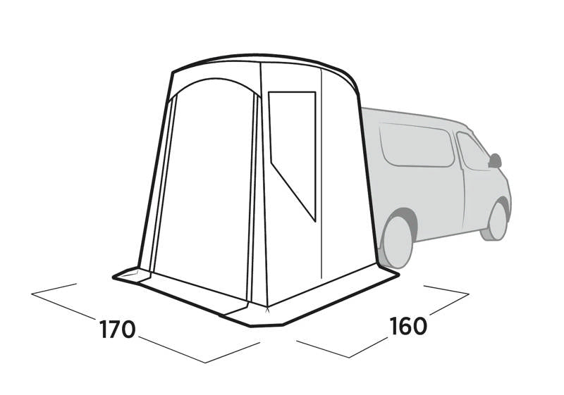 Easycamp Krossbu Mini VW Caddy Tailgate Awning