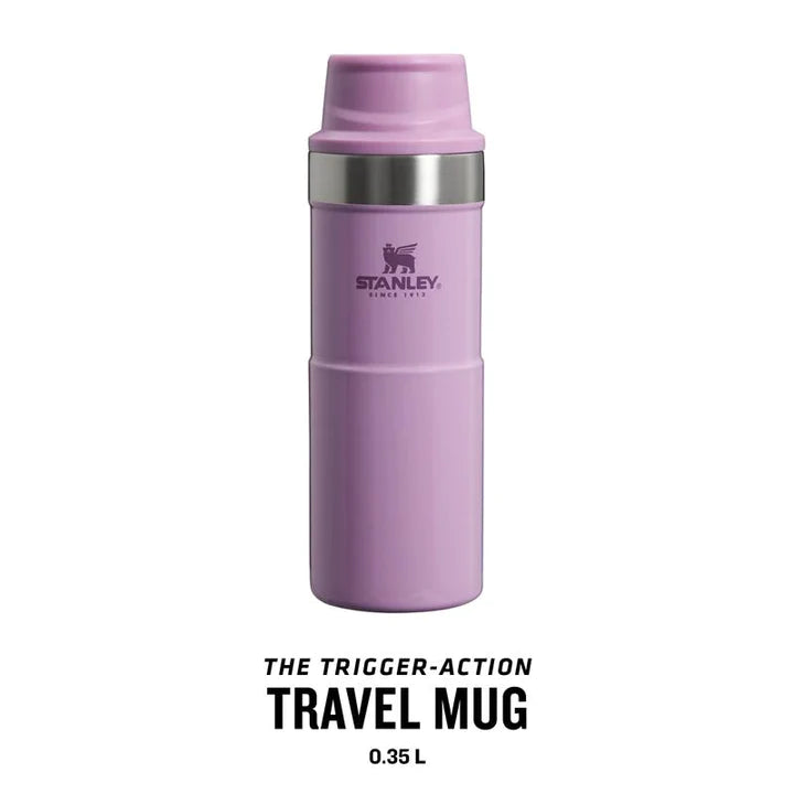 stanley classic trigger action travel mug 0.35l lilac gloss