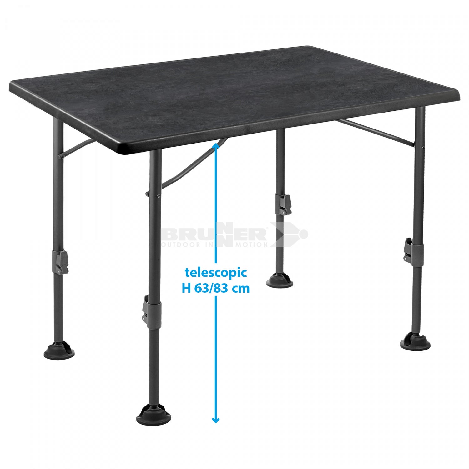 Bruner Linear Black 80 Camping Table