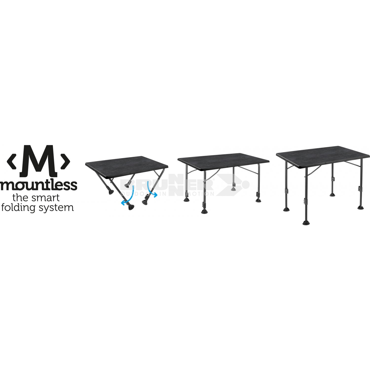 Bruner Linear Black 80 Camping Table