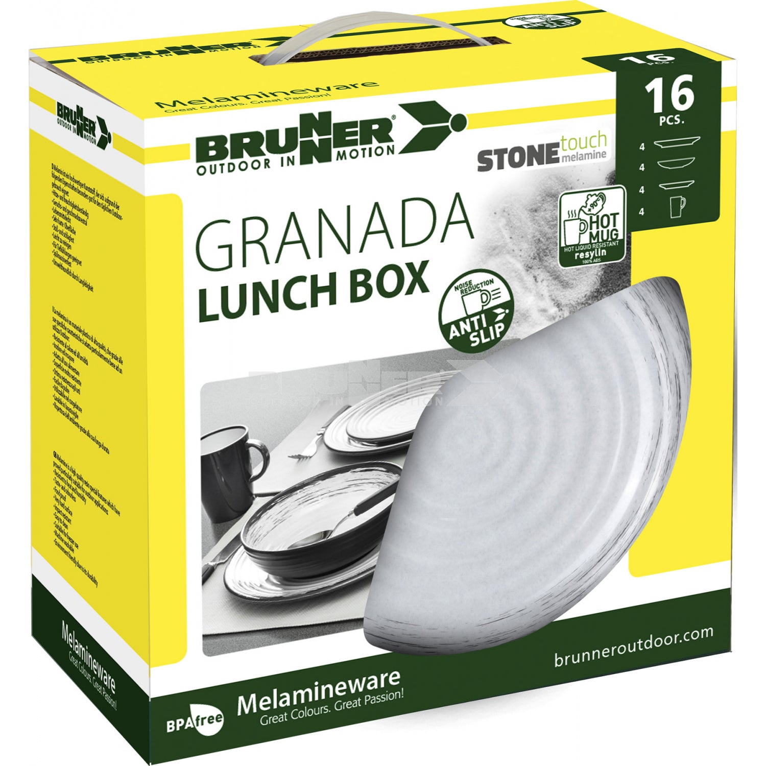 Brunner Granada Lunch Box Melamine Dinner Set