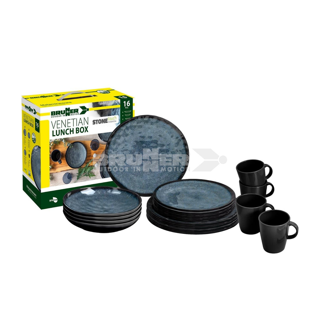 Brunner Venetian 16 Piece Lunch Box Melamine Dinner Set