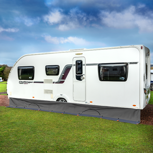 maypole caravan draught skirt organiser
