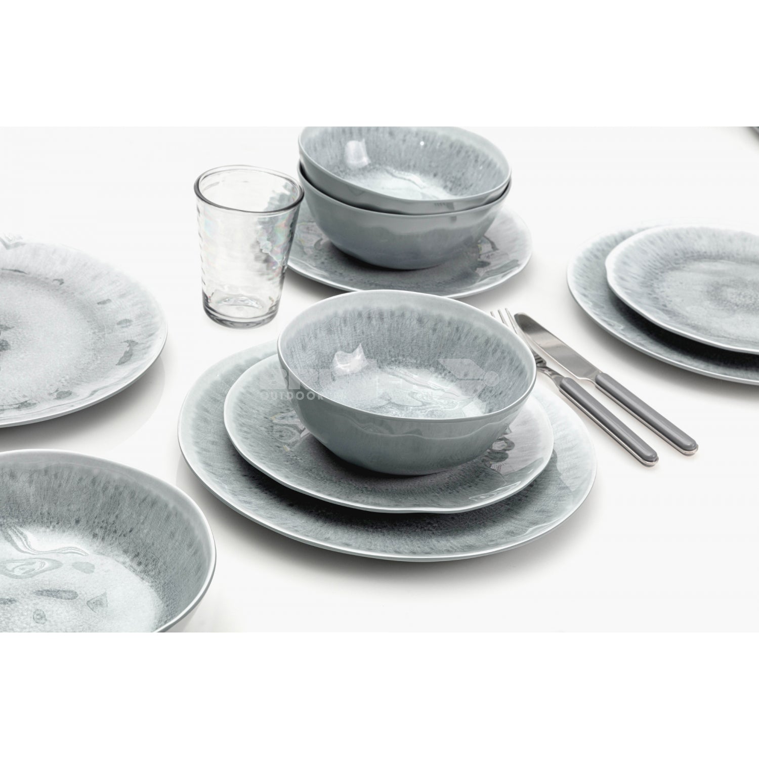 Brunner Pearl Midday 12 Piece Melamine Dinner Set