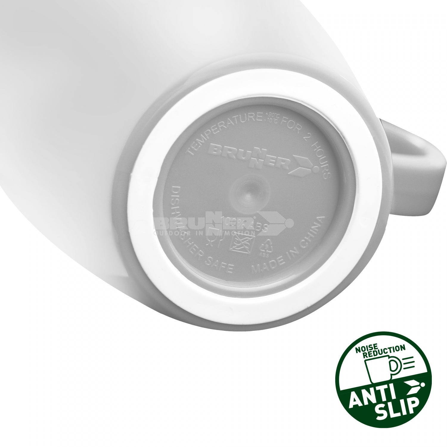 Brunner ABS Anti Slip Resylin Mug 30cl Dolomit White