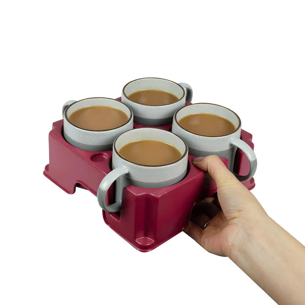 Muggi4 Cup Holder/Drinks Tray Red