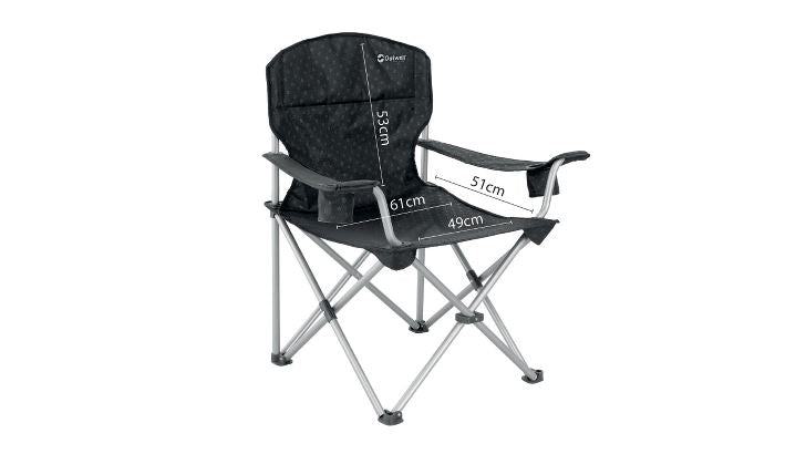 Outwell Catamarca XL Folding Camping Chair Black