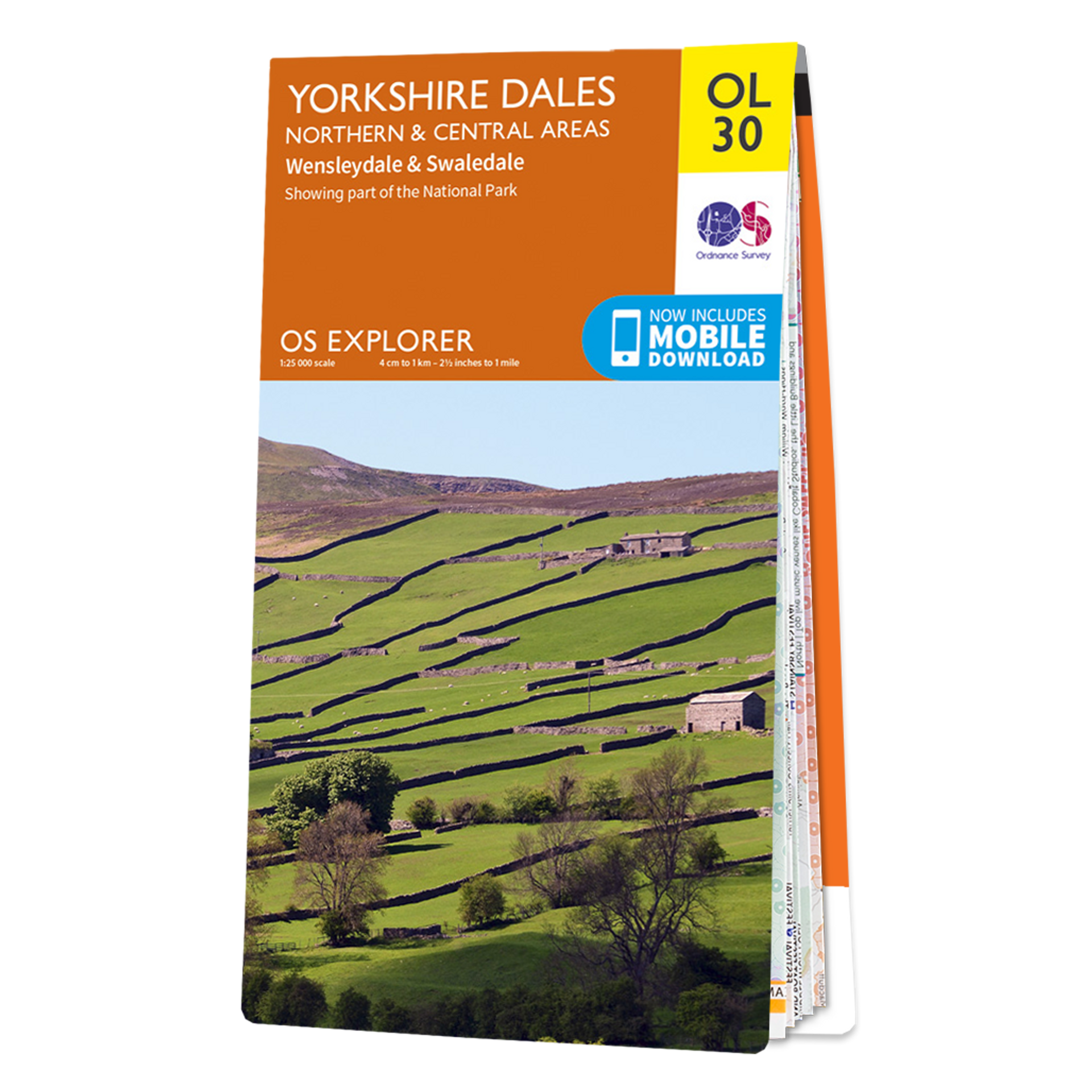 Ordnance Survey Explorer OL30 Map Yorkshire Dales Northern & Central Areas