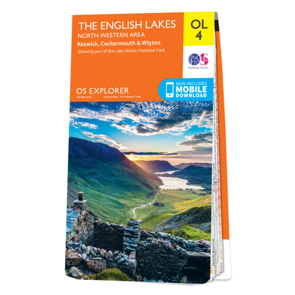Ordnance Survey Explorer  OL4 Map The English Lakes North Western Area
