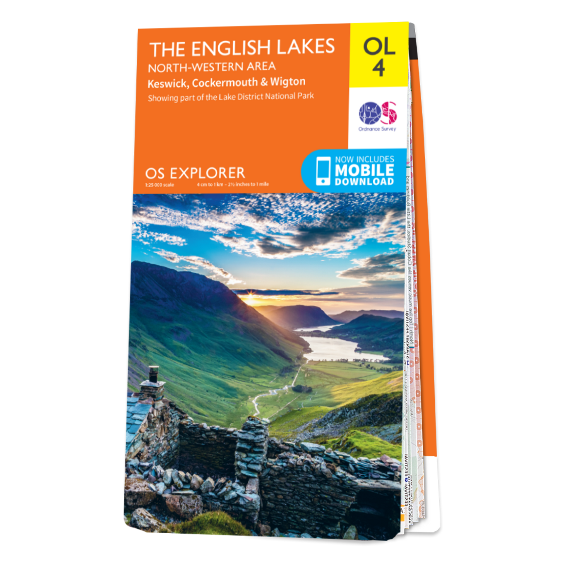 Ordnance Survey Explorer  OL4 Map The English Lakes North Western Area