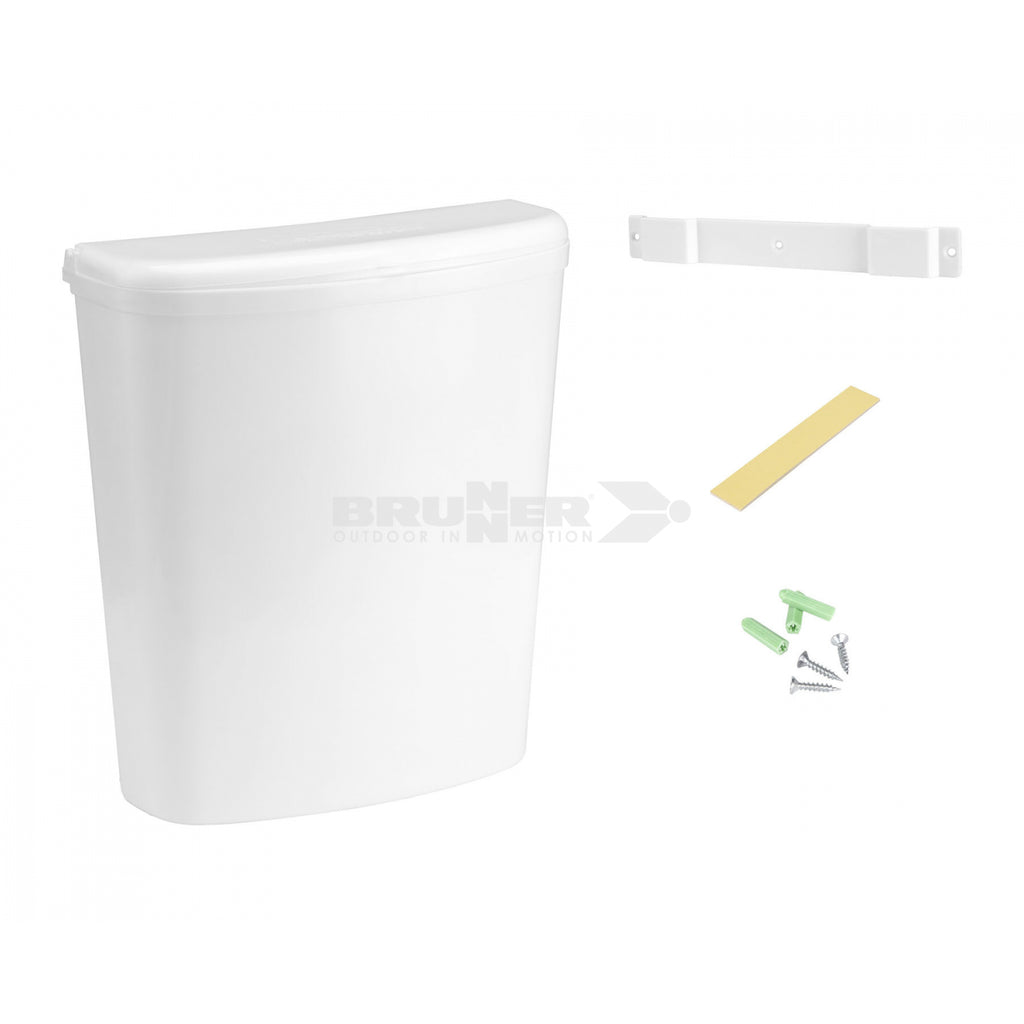 Brunner Pillar Caravan Waste Bin White