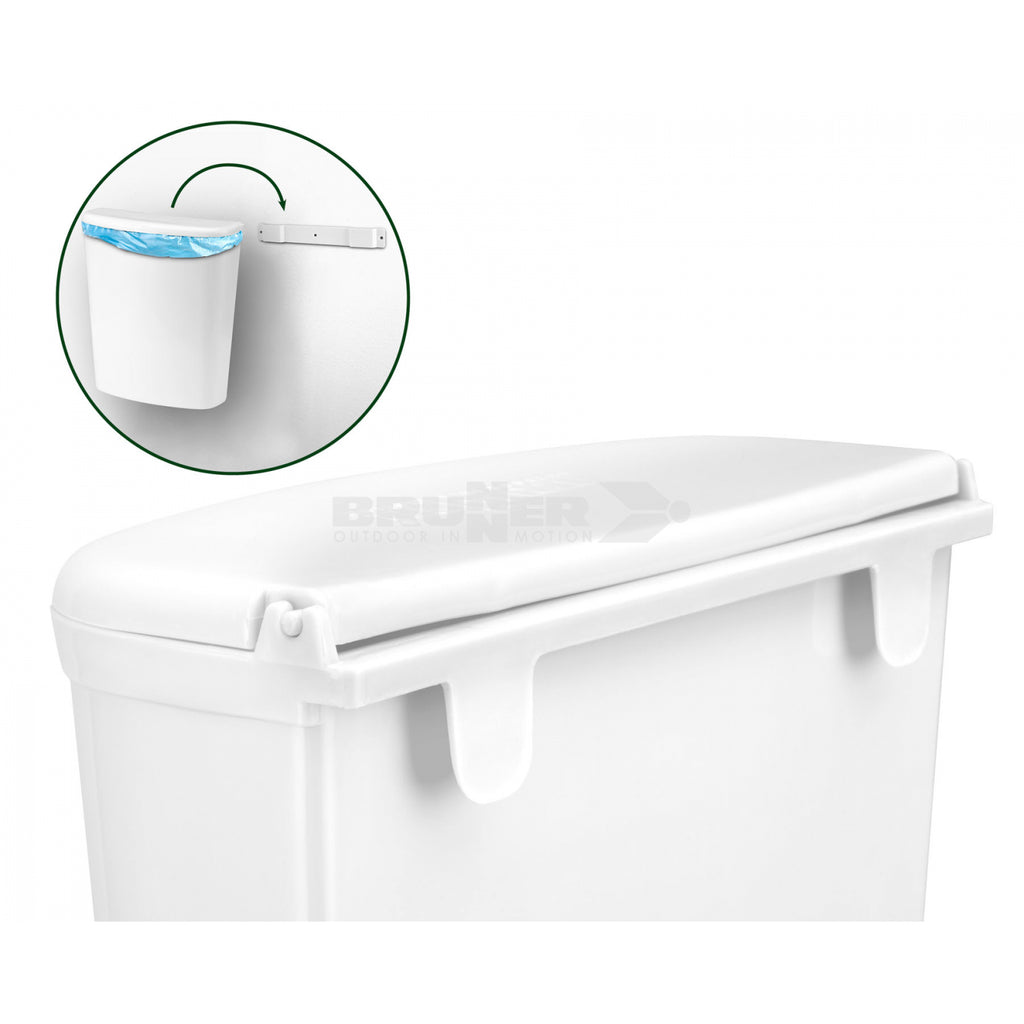 Brunner Pillar Caravan Waste Bin White