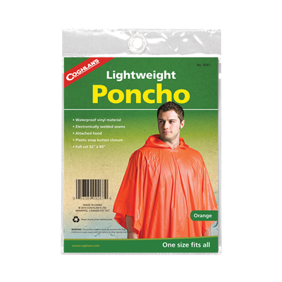 Coghlan's Lightweight Poncho Orange