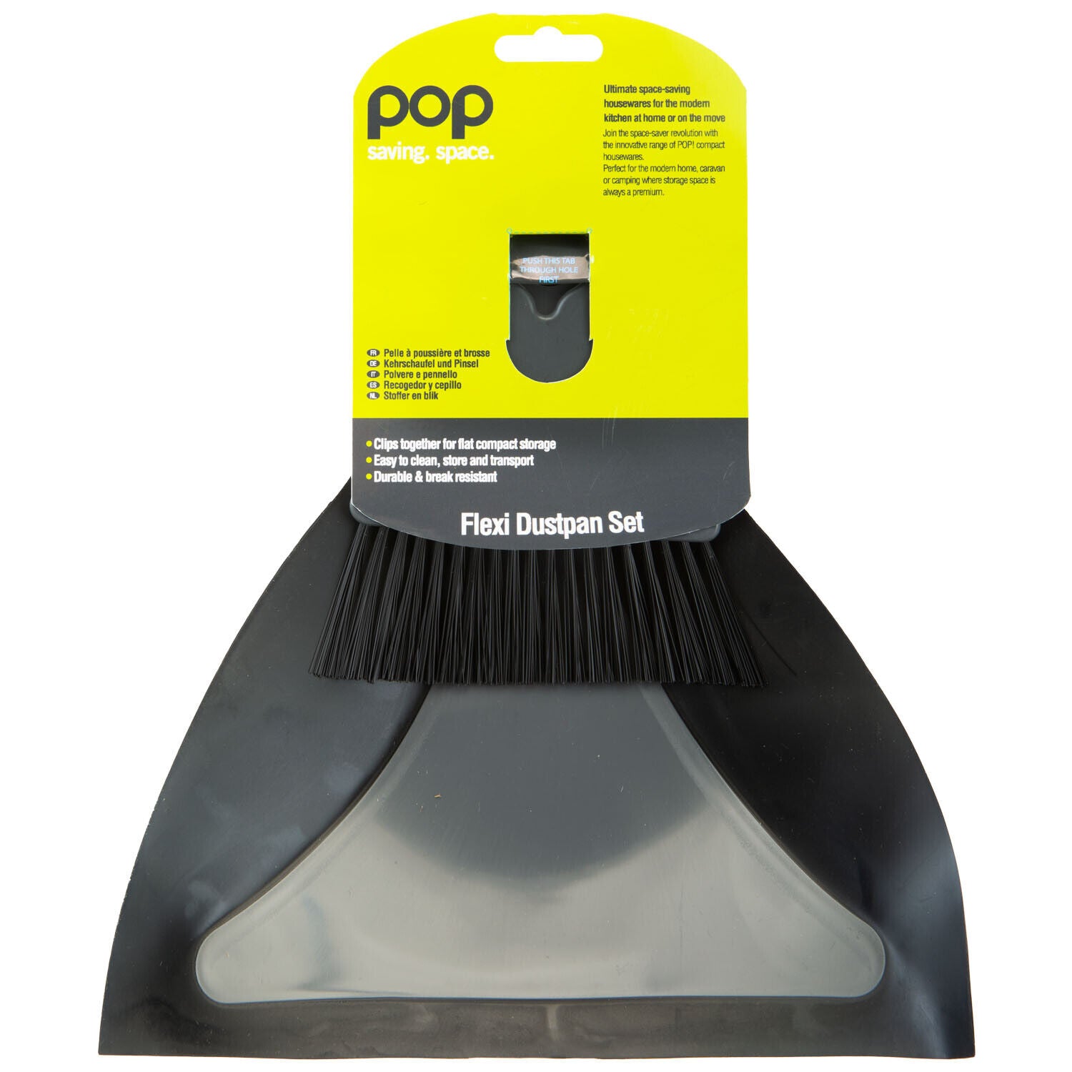 Summit Pop Flexi Dustpan & Brush Set