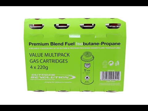 Outdoor Revolution Iso Butane Gas Canister x 4