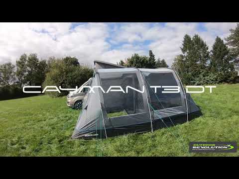 Outdoor Revolution Cayman T3 DT Poled Low Driveaway Campervan Awning