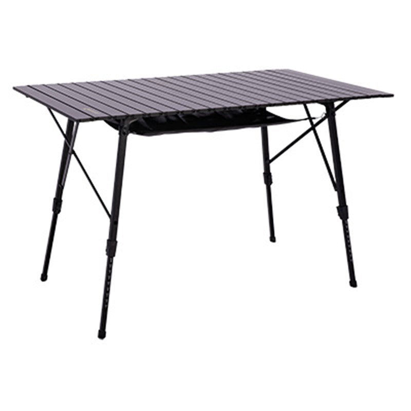 Quest Colliford Slatted Lightweight Camping Table Black