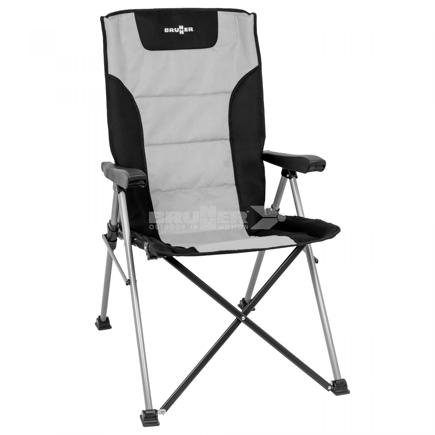 brunner raptor highback camping chair grey