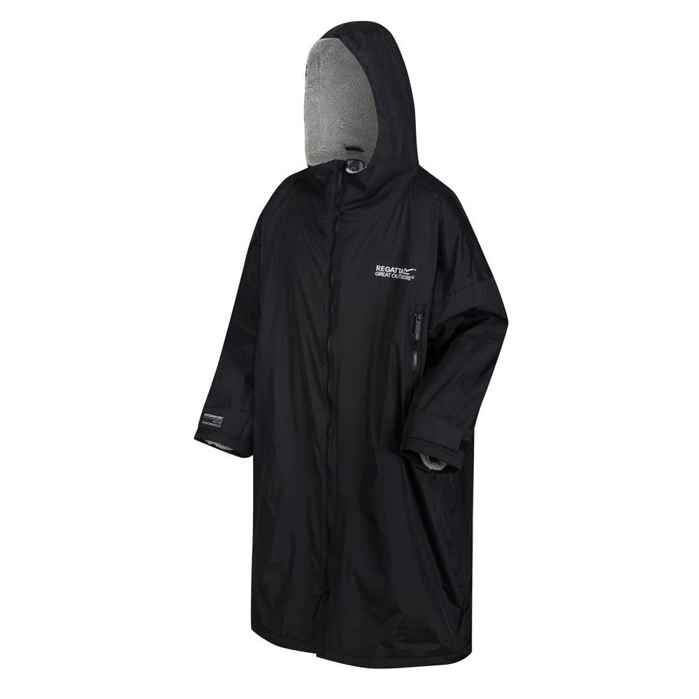 reagtta adult waterproof changing robe black