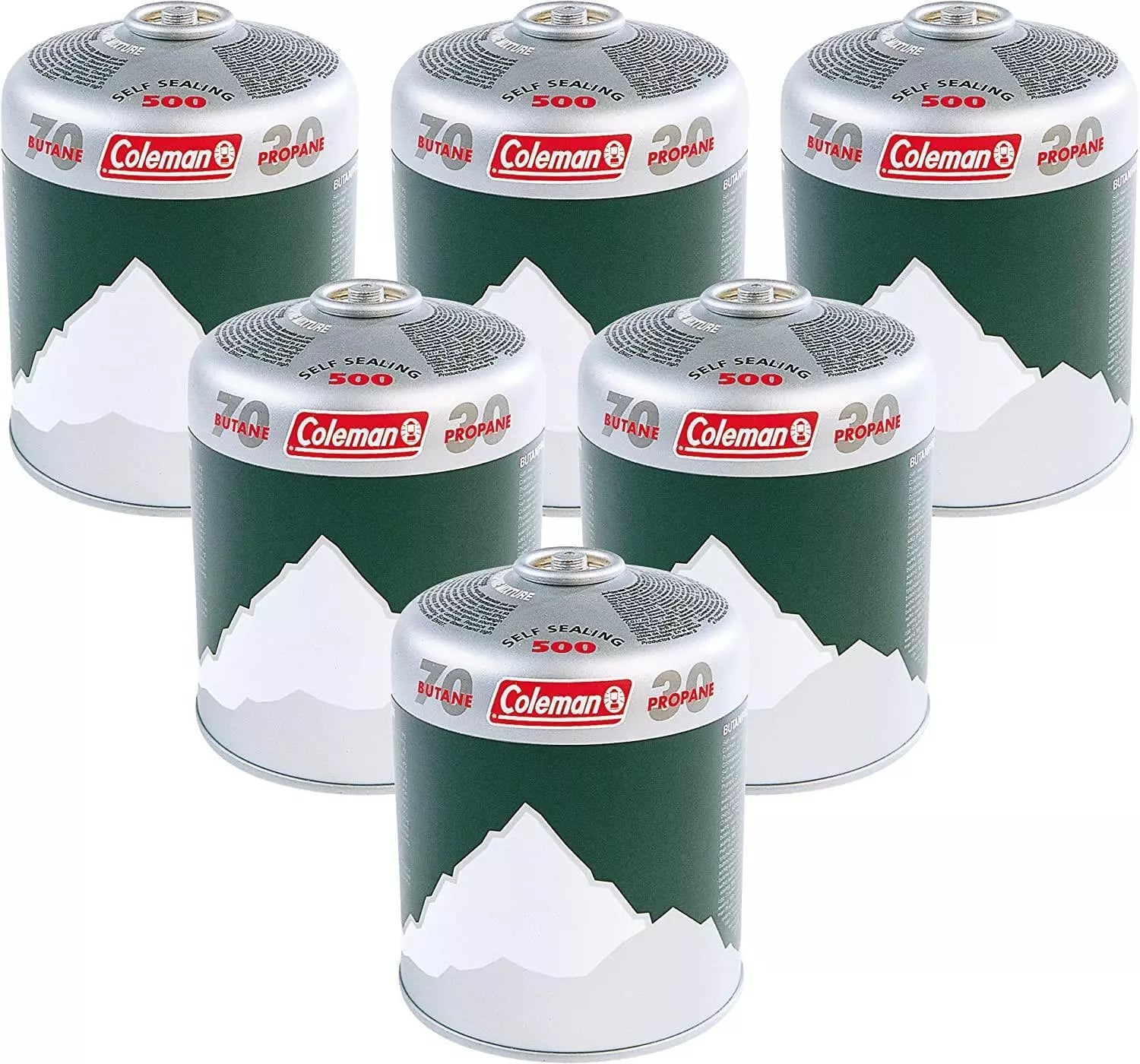Coleman C500 EN417 Gas Cartridge 6 pack