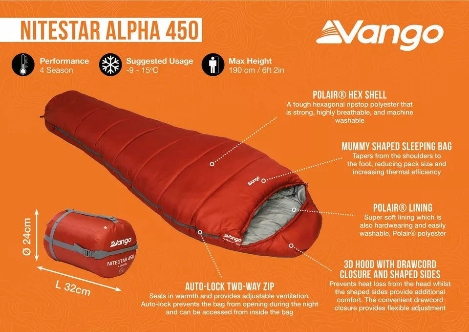 Vango Nitestar Alpha 450 Sleeping Bag