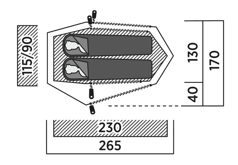 Easycamp Sarek 2 Persons Lightweight Tent