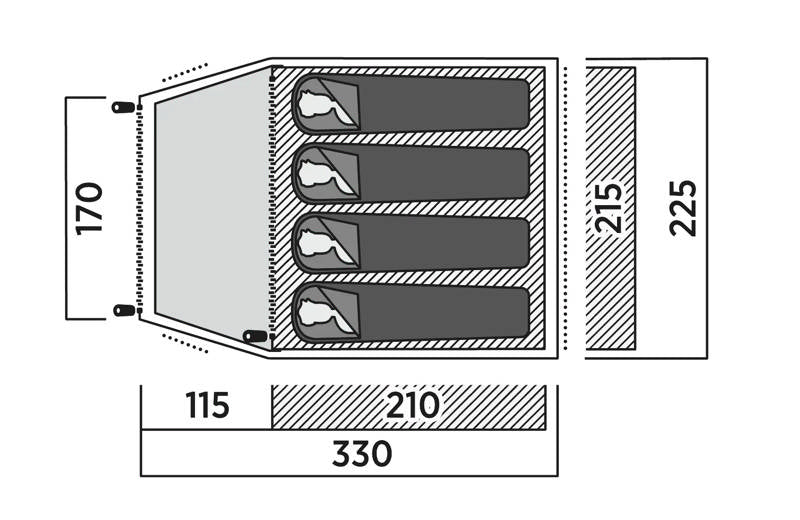 Easy Camp Setesdal 4 Person Dome Tent