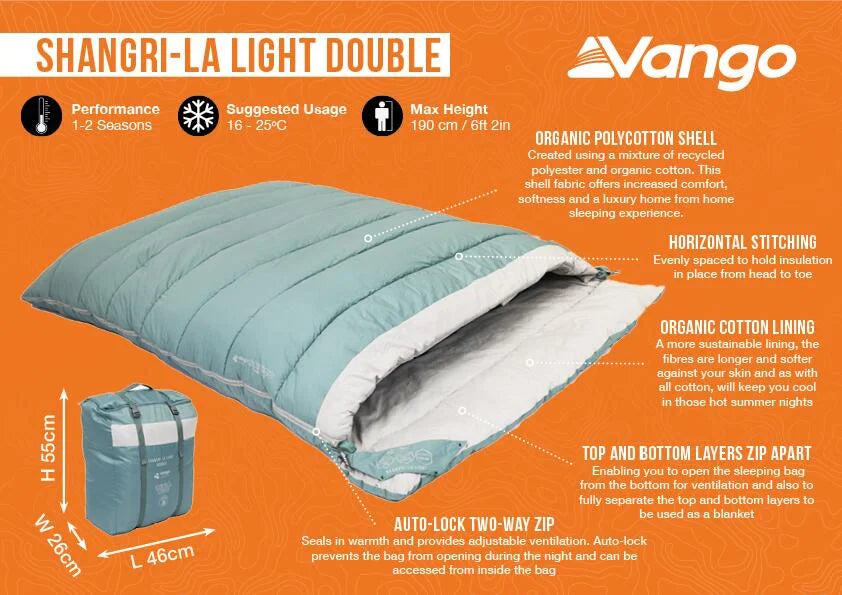 Shangri-La Light Double Sleeping Bag