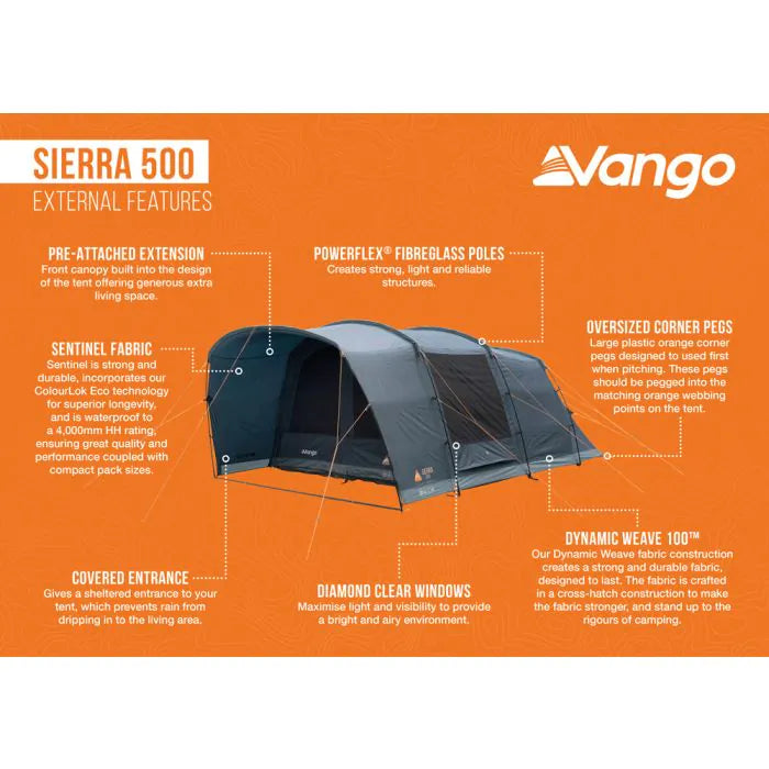 Vango Sierra 500 Poled Tent