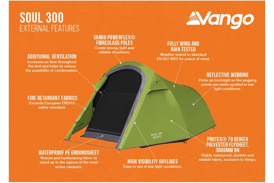 Vango Soul 300 Lightweight Tent