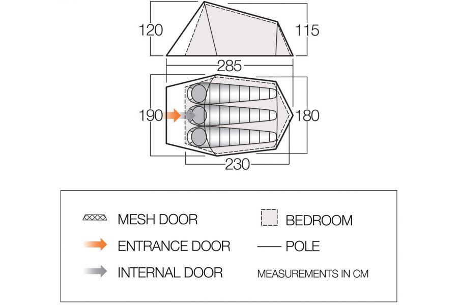 Vango Soul 300 Lightweight Tent