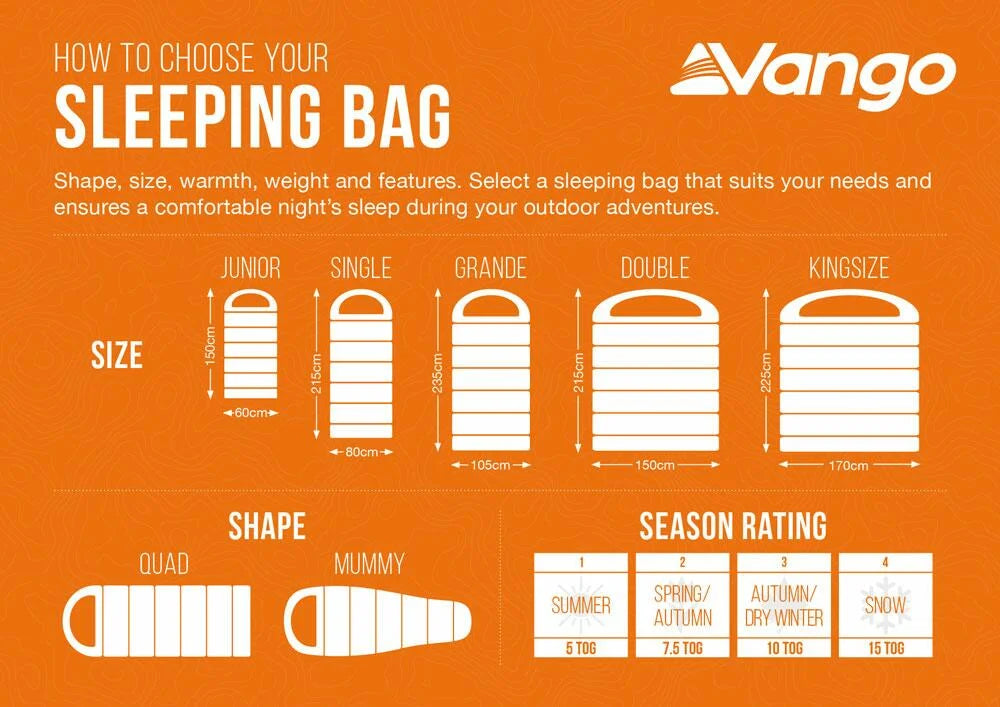 Vango Stellar Double Sleeping Bag Harissa