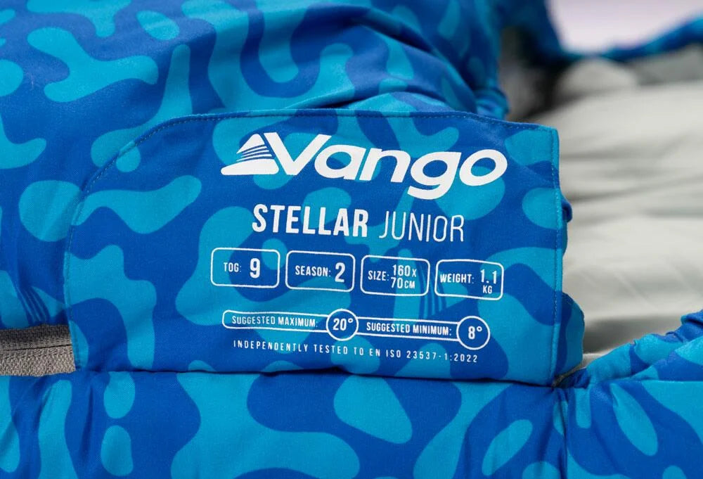 Vango Stellar Junior Sleeping Bag Atlantic Blue