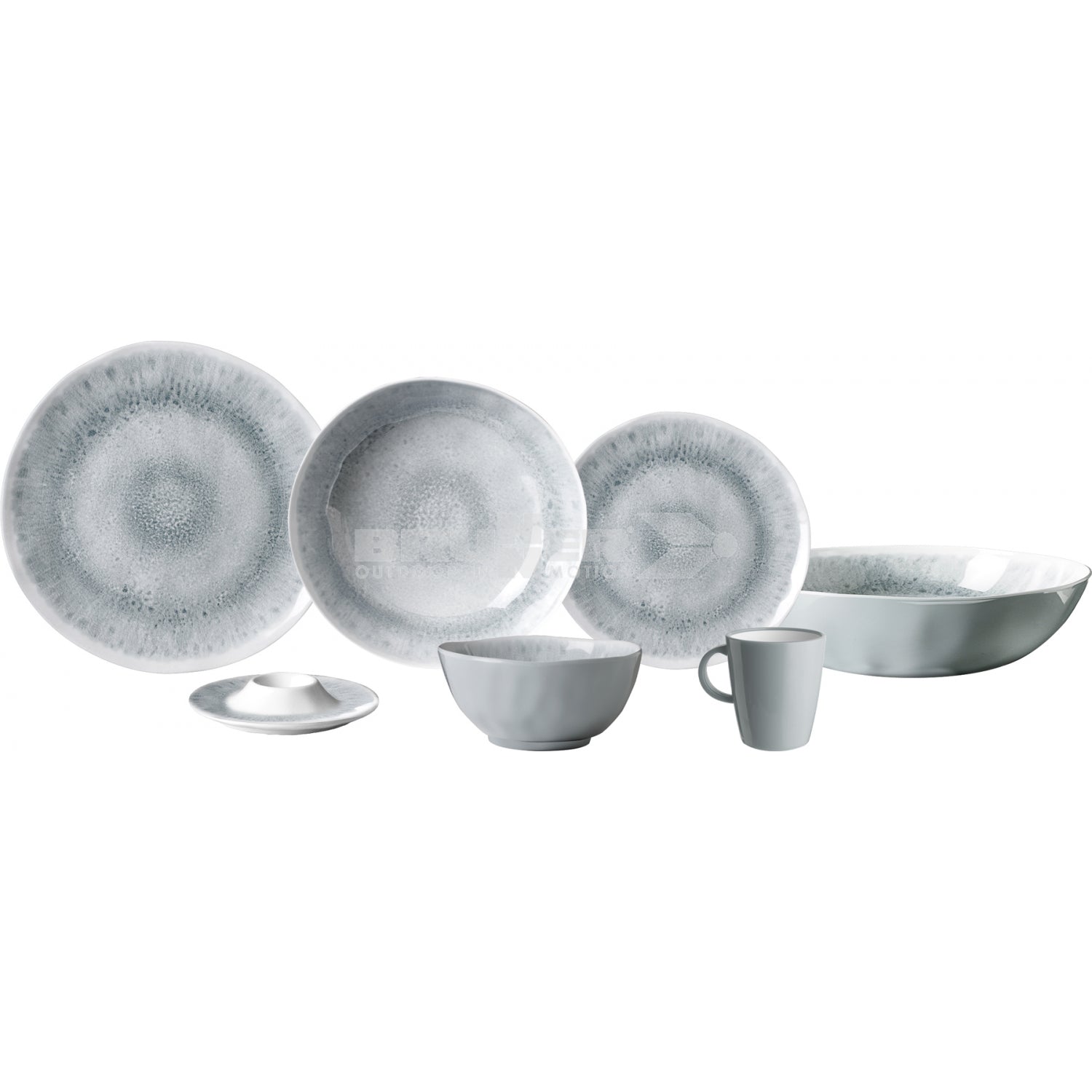 Brunner Pearl Tete a Tete Set 8 Piece Melamine Diner Set