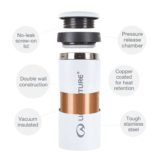 Lifeventure Thermal Mug Matt Khaki