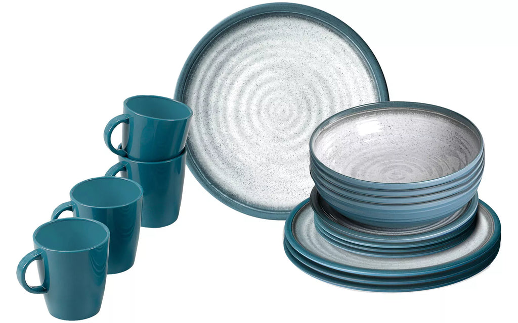 brunner tuscany 16 piece lunch box melamine set