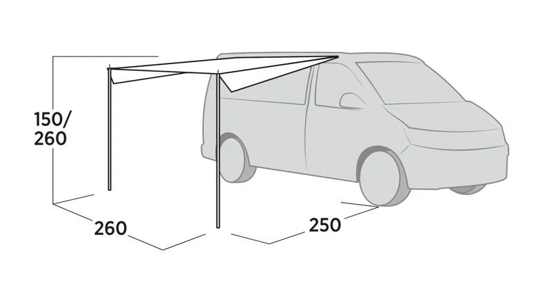 Easycamp Voss Campervan Sun Canopy