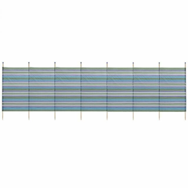 Yello 10 Pole Tall Windbreak Blue Stripe 1.5m High