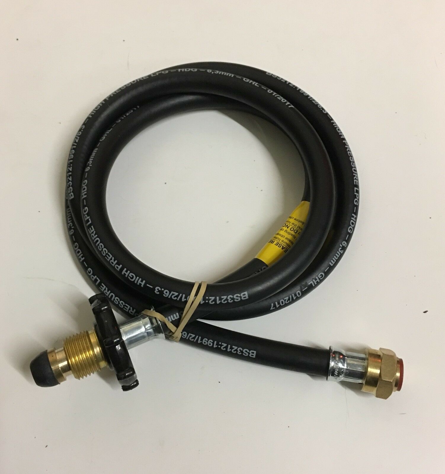 Propane Hand Wheel Hose Assembly 1500mm Pigtail For Built In Regulator