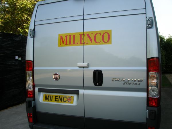 Milenco Van Sliding Door Security Deadlock Single 3056 White