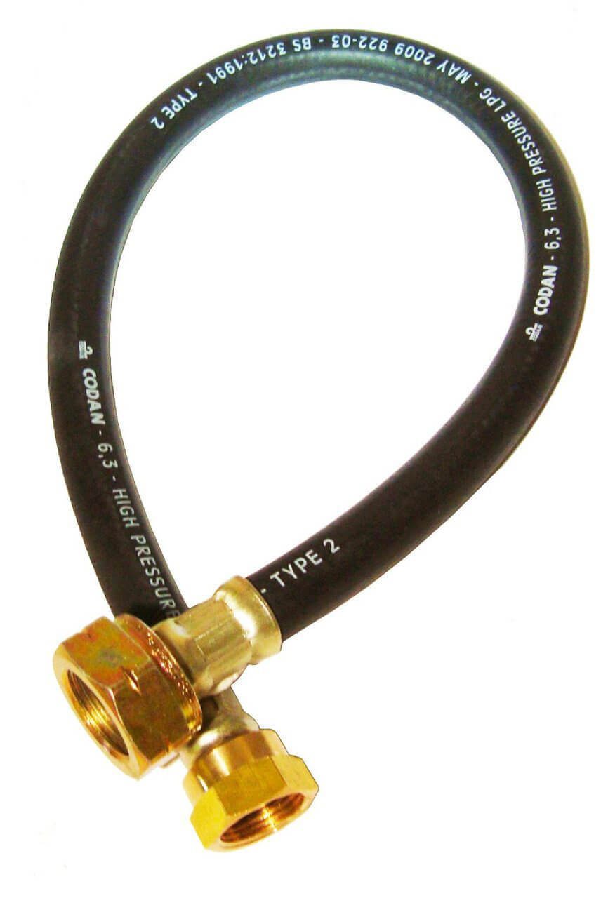 Butane Hose Assembly 450mm Pigtail For Built In Regulator