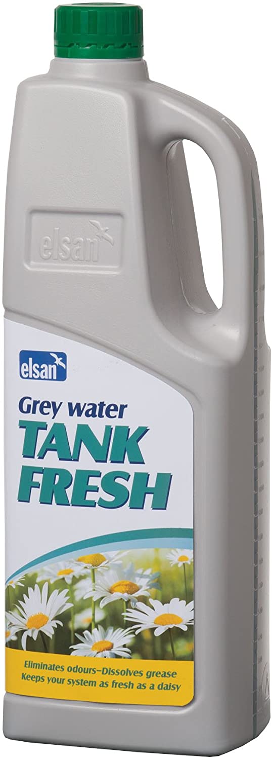 elsan grey water tank fresh eliminates odours in caravan and motorhome fresh water tanks