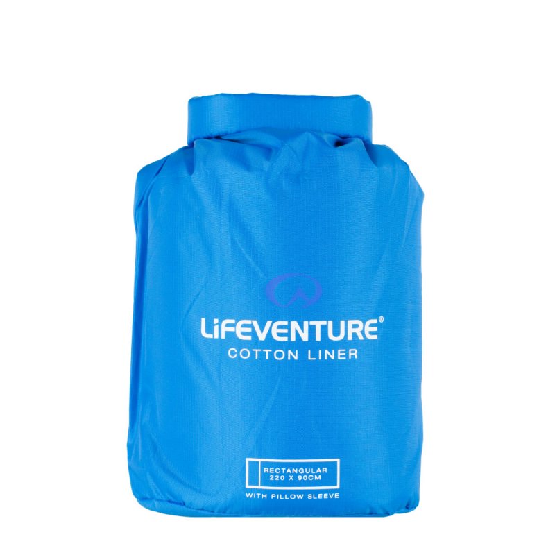 Lifeventure Cotton Sleeping Bag Liner Rectangular